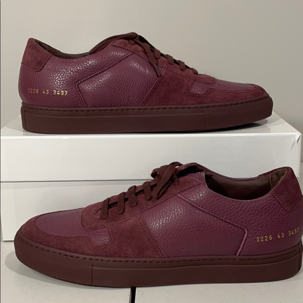 Common Projects Bball Low Premium Bordeaux